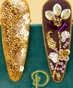 Wanderlust By Abby Jeweled Hair Clips NEW