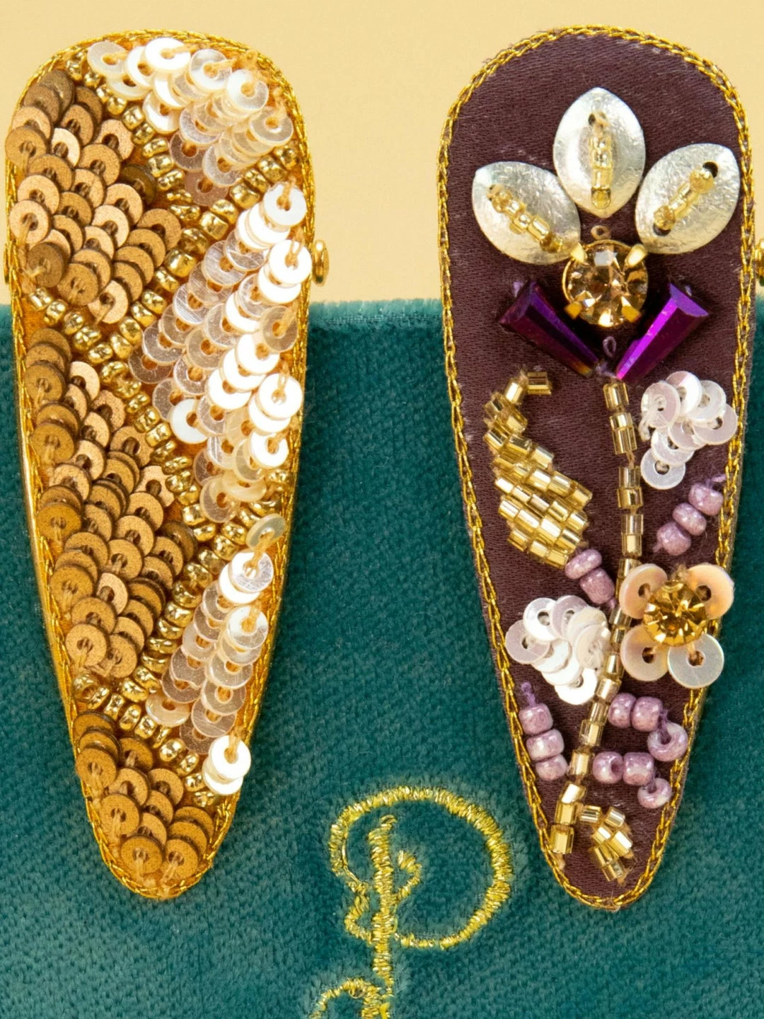 Wanderlust By Abby Jeweled Hair Clips NEW 4 Wanderlust By Abby Jeweled Hair Clips NEW