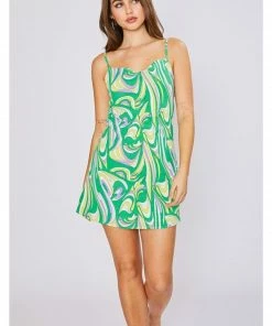 Wanderlust By Abby NEW Swirl Print Mini Dress