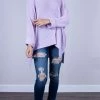 Wanderlust By Abby 3/4 Sleeve Pullover Sweater