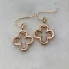Mimosa Handcrafted JEWELRY Mimosa Quatrefoil Earrings