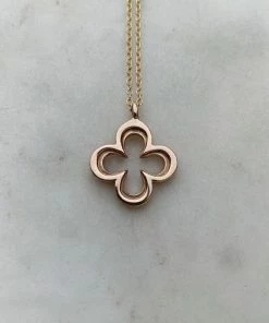 Mimosa Handcrafted Mimosa Quatrefoil Necklace