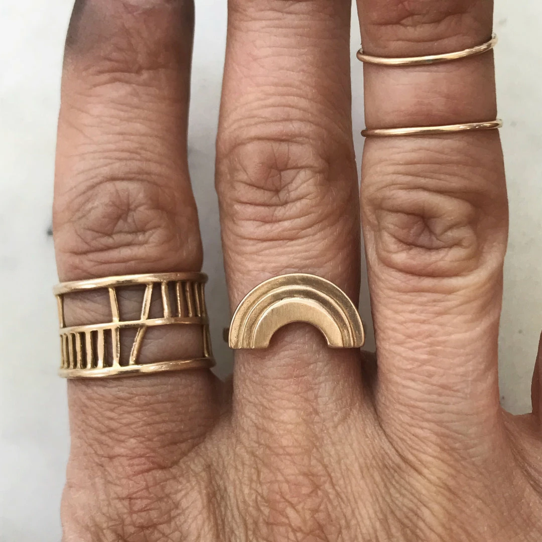 Mimosa Handcrafted JEWELRY Mimosa Rainbow Ring 6 Mimosa Handcrafted JEWELRY Mimosa Rainbow Ring