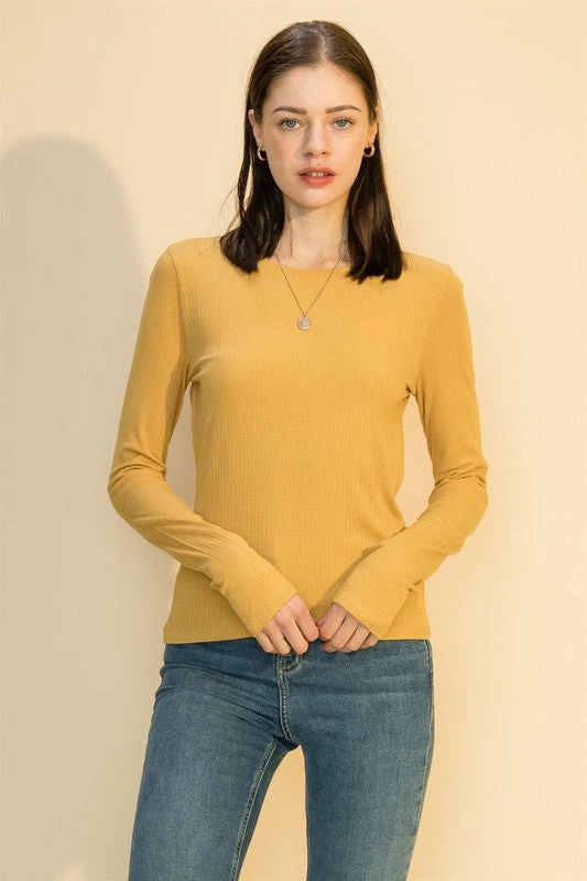 Wanderlust By Abby Ribbed Crew Neck Long Sleeve Top 4 Wanderlust By Abby Ribbed Crew Neck Long Sleeve Top