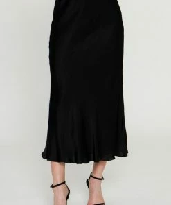 Wanderlust By Abby Satin Maxi Skirt 2.0 NEW