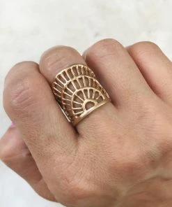 Mimosa Handcrafted Shimmering Sun Ring JEWELRY