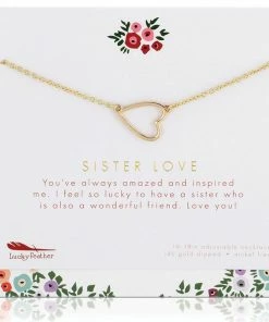 Wanderlust By Abby Sister Love Necklace And Card