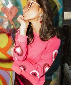 Queen Of Sparkles QOS Heart On Your Sleeve Sweatshirt NEW