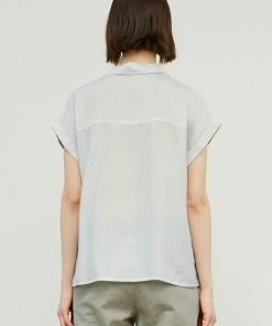 Wanderlust By Abby NEW Short Sleeve Stripe Blouse