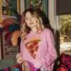 CLOTHING Queen Of Sparkles Pizza Sweatshirt