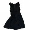Wanderlust By Abby CLOTHING Black Ruffled V-Neck Dress