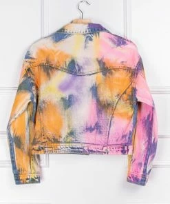 Wanderlust By Abby Tie Dye Denim Jacket NEW