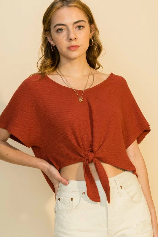 Wanderlust By Abby Tie Front Dolman Top NEW 3 Wanderlust By Abby Tie Front Dolman Top NEW