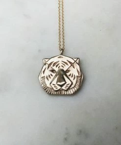 Mimosa Handcrafted Mimosa Large Tiger Necklace JEWELRY