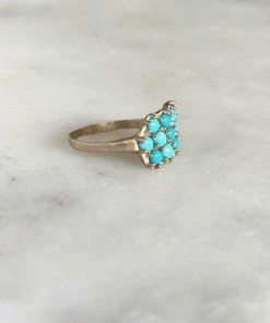 Mimosa Handcrafted JEWELRY Mimosa 13-Stone Turquoise Ring